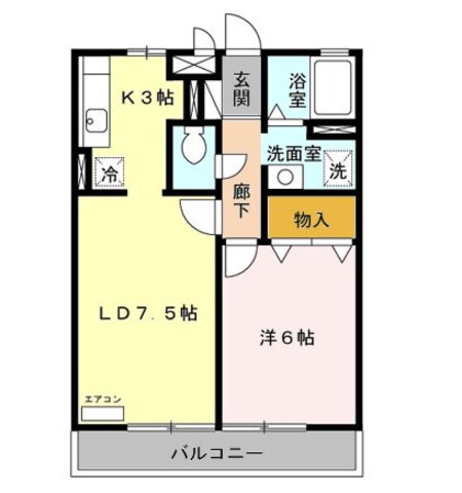 南与野駅 徒歩11分 2階の物件間取画像